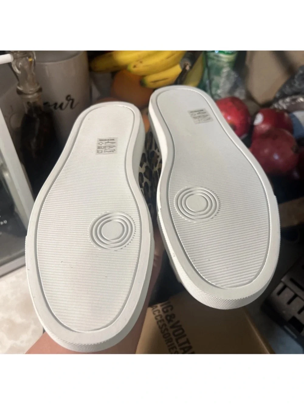 New Zadig & Voltaire White Sneakers with Gold Leopard Panels 7.5 /8 euro 38 - Picture 6 of 10